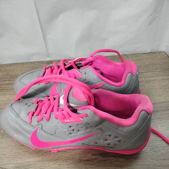 Nike Shoes - Nike Women's Pink And Grey Cleats Athletic Shoes